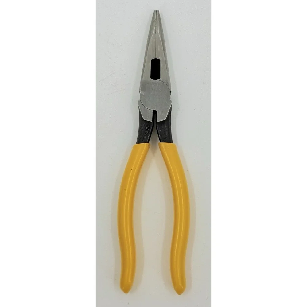 Klein‎ Tools D203-8 Heavy-Duty 8''  Long Nose Pliers Side Cutting USA Made NWOP